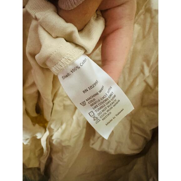 ROSETTA GETTY COLLECTIVE Off White Beige Twill 100% Cotton Bone Dress Size 10 - Picture 11 of 12